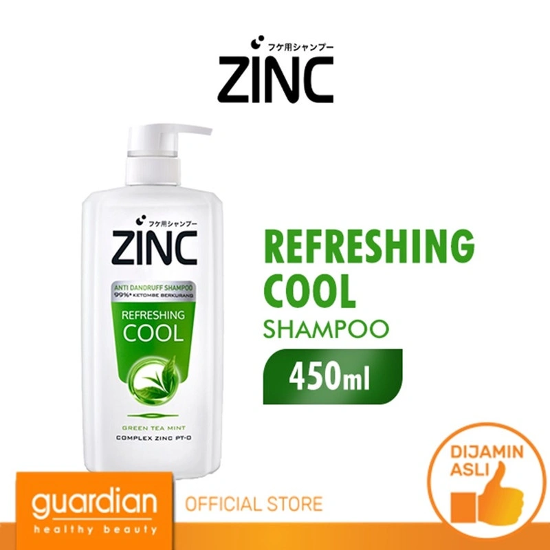 ZINC Shampoo Refreshing Cool Botol 450ML