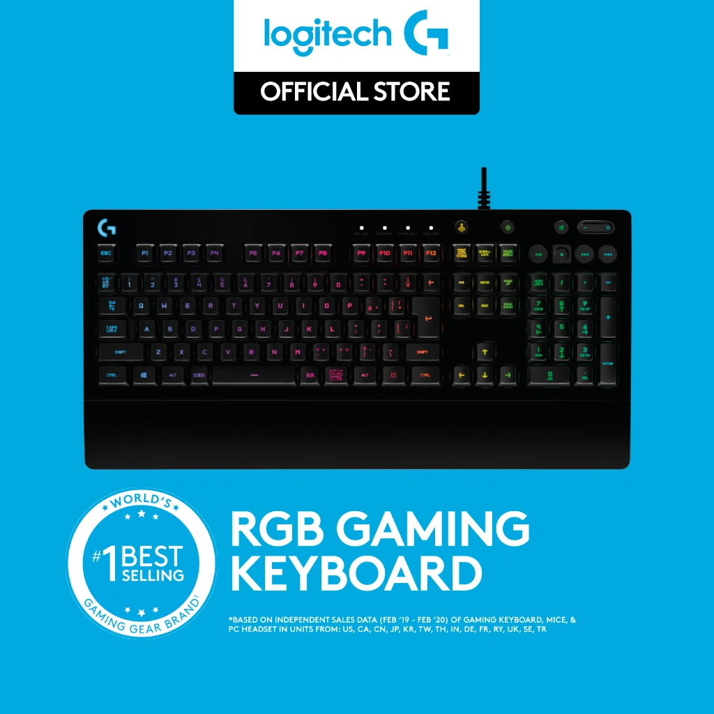 Logitech G213 Prodigy Keyboard Gaming dengan RGB Lighting