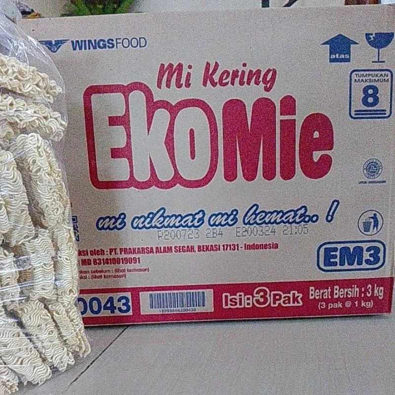 1 Dus MIE KERING EKOMIE ISI 3pcs | TERMASUK BUBBLE WRAP