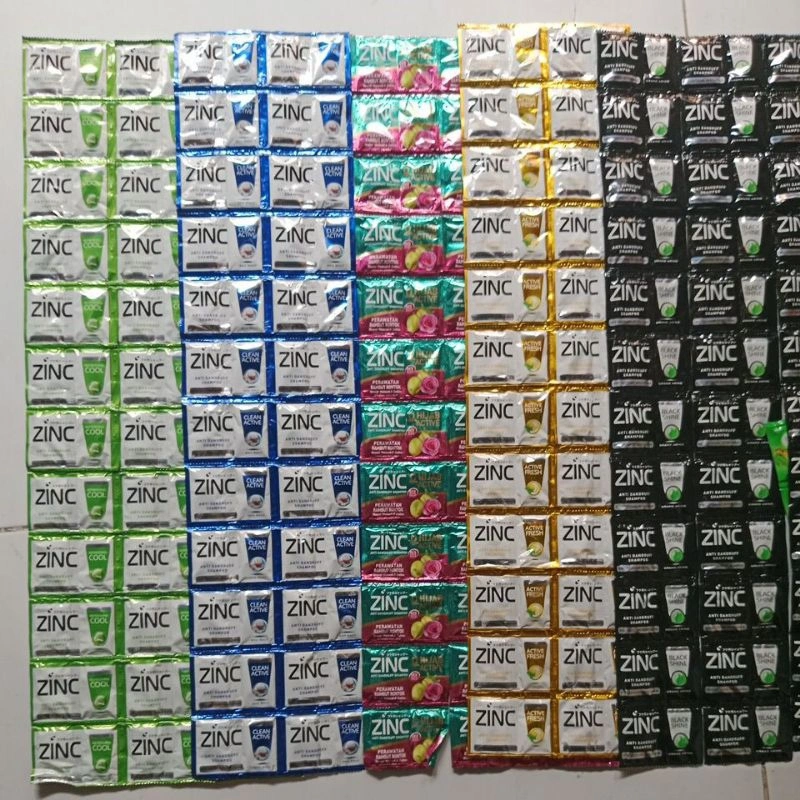 shampo sachet zinc kemasan renceng isi 24 pcs murah
