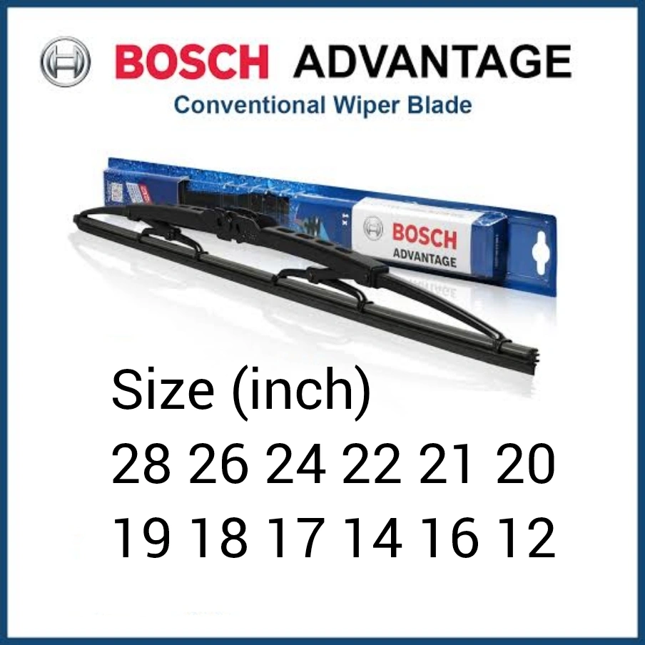 Wiper Mobil Bosch Advantage Original (harga satuan) wiper depan Ukuran Lengkap di Varian