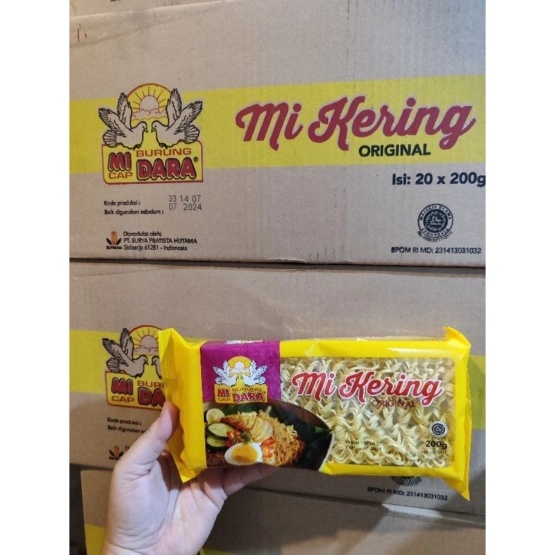 Mie kering original burung dara 1 dus