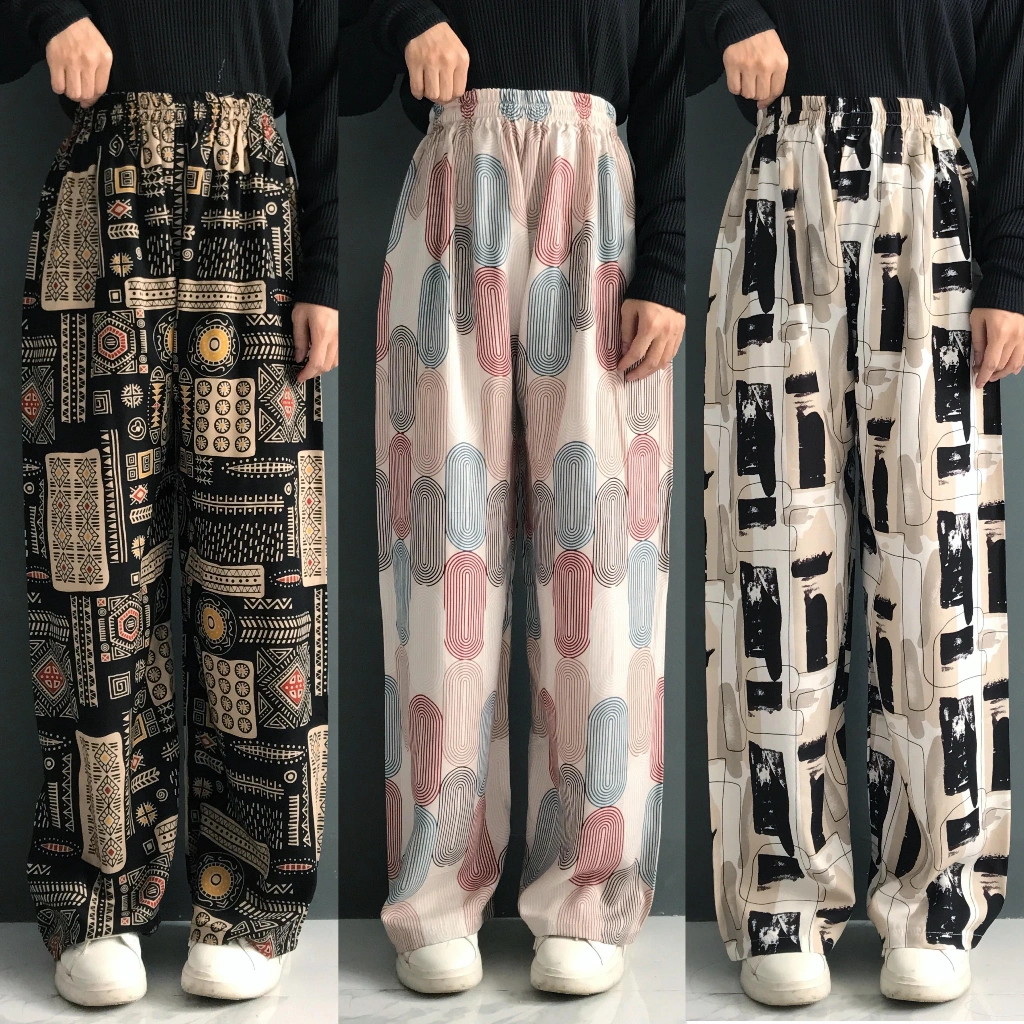 CELANA KALLYOUTFIT HOMMY PART 3 KULOT ADEM PIYAMA RAYON