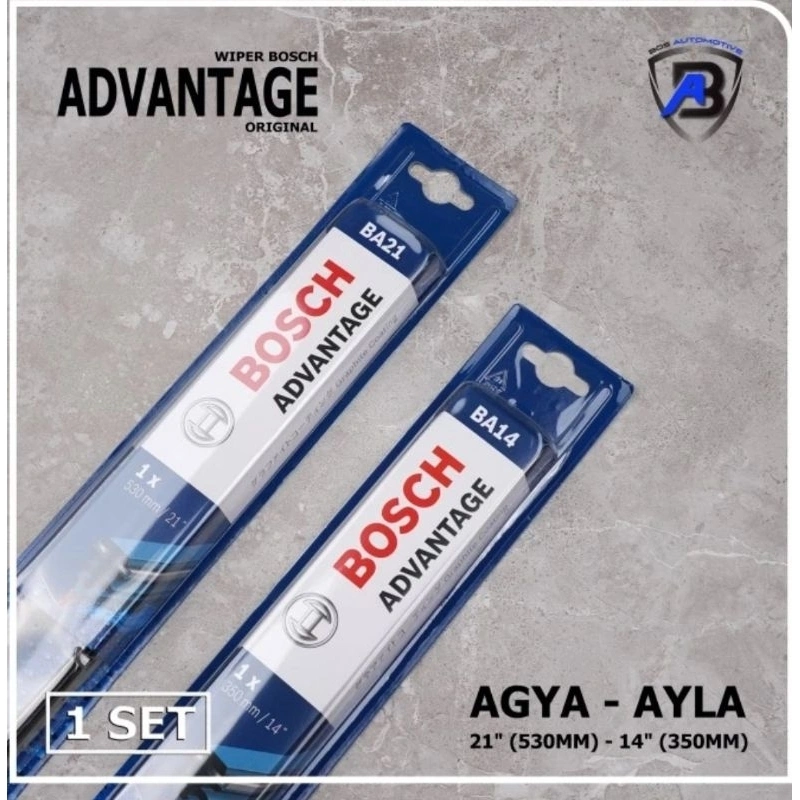 BOSCH WIPER BLADE DEPAN AGYA AYLA 2014-2022 - KARET PEMBERSIH KACA MOBIL ORIGINAL