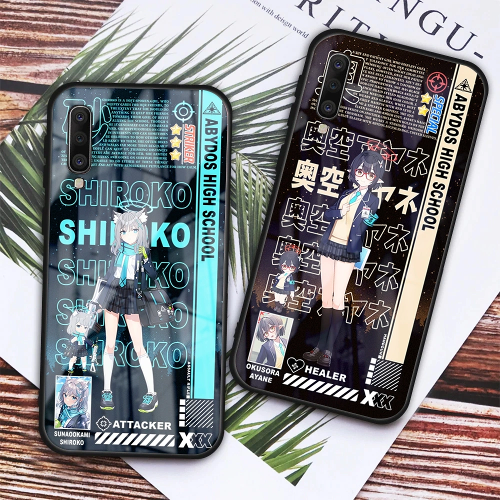 Custom Hardcase Softcase Glasscase Casing Karakter Game Blue Archive [HP Poco,  Samsung, iPhone, Oppo, Xiaomi, Redmi, Realme, Vivo, All type Smartphone] Pt. 2