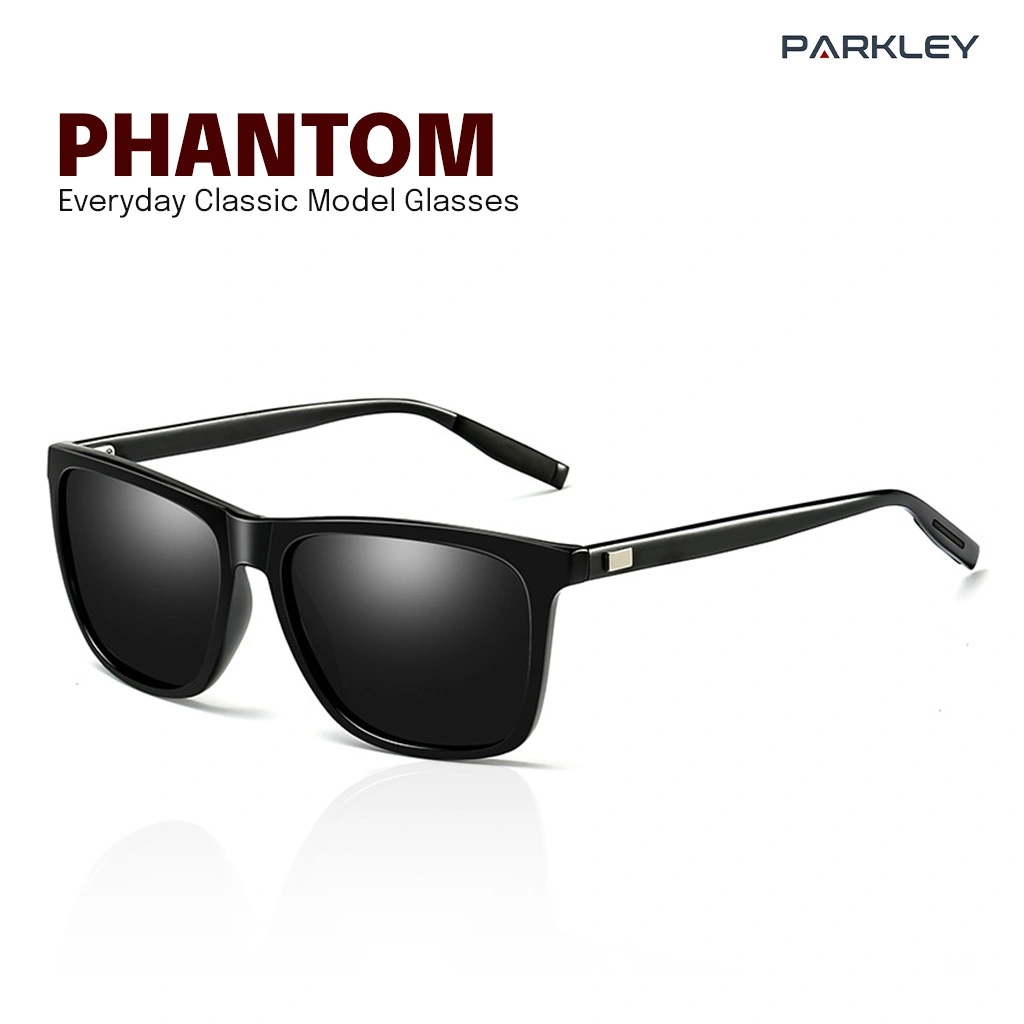 Parkley PHANTOM Kacamata Hitam Pria Sunglass Anti UV Polarized Kotak