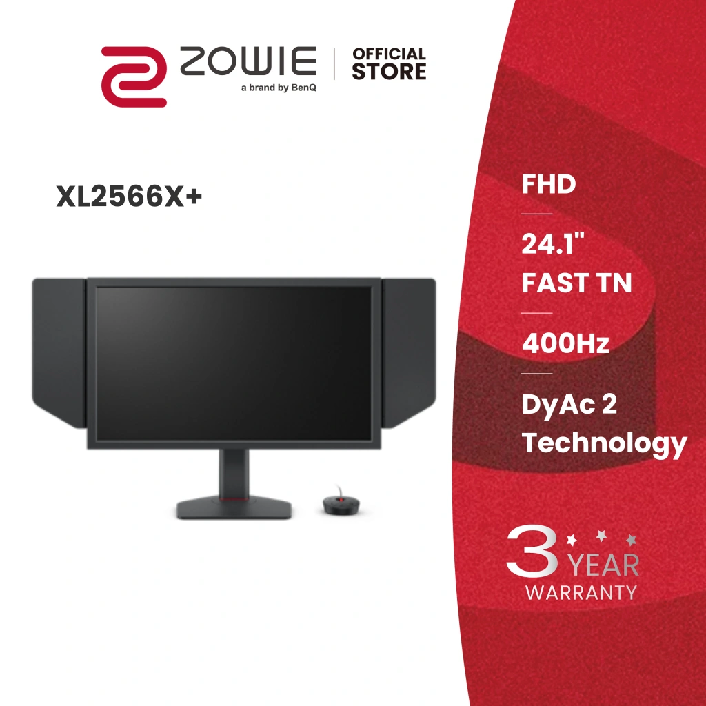 BenQ Zowie XL2566X+ 24.1" Fast TN 400Hz Gaming Monitor DyAc 2 1080p