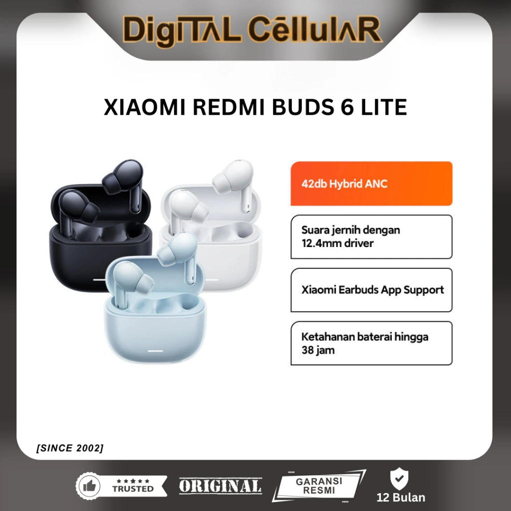 XIAOMI REDMI BUDS 6 LITE RESMI | BUDS 6 PLAY | BUDS 6 ACTIVE