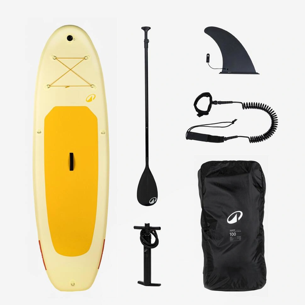 Decathlon ITIWIT Set Stand Up Paddle 100 Kuning - 8862497