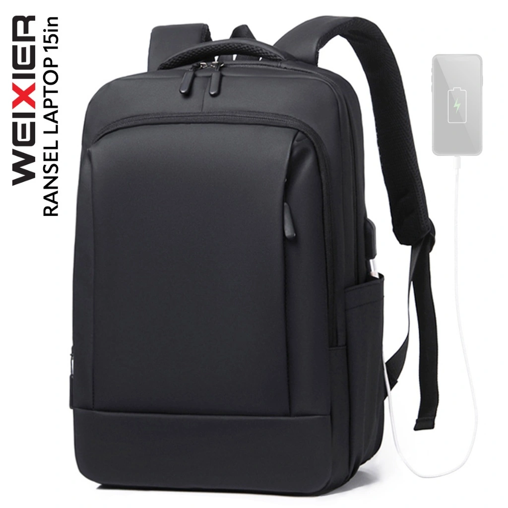 WEIXIER 5235 Tas Punggung Pria Backpack Ransel Laptop USB Port WX-OS