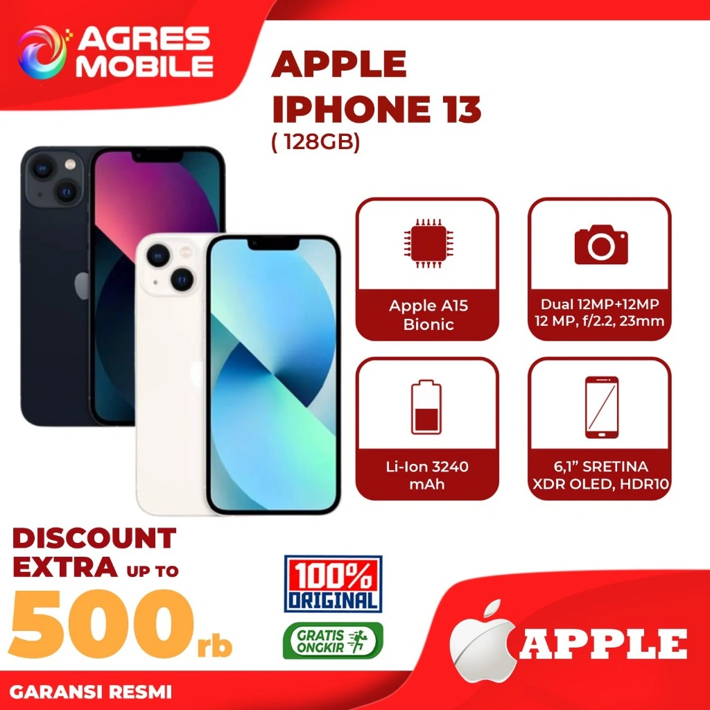 iPhone 13 128GB - Garansi Indonesia
