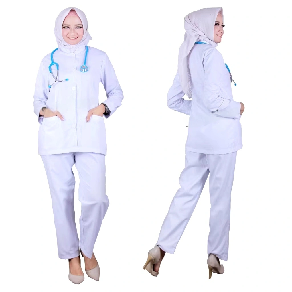 Baju Perawat PRIA WANITA Lengan Panjang, PENDEK , SETELAN Suster READY