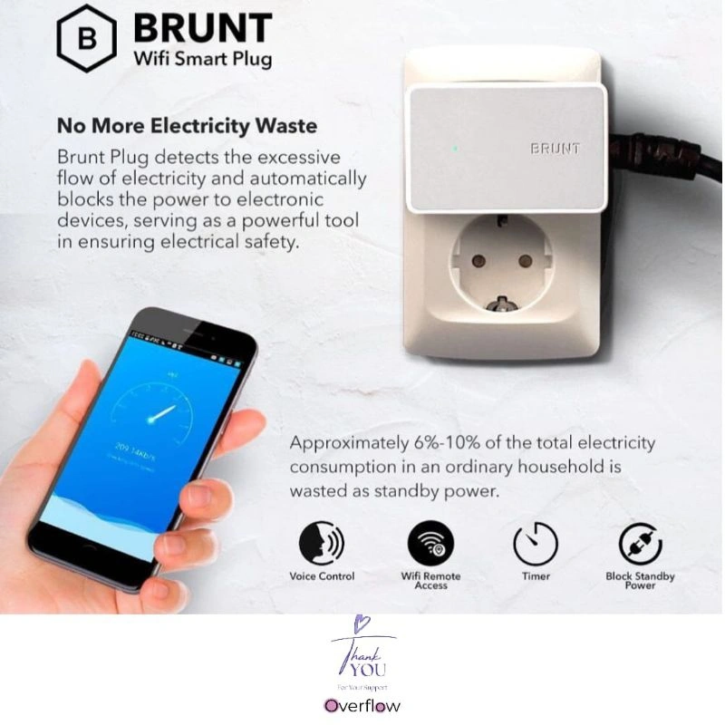 BRUNT SMART PLUG SOKET PINTAR WIFI