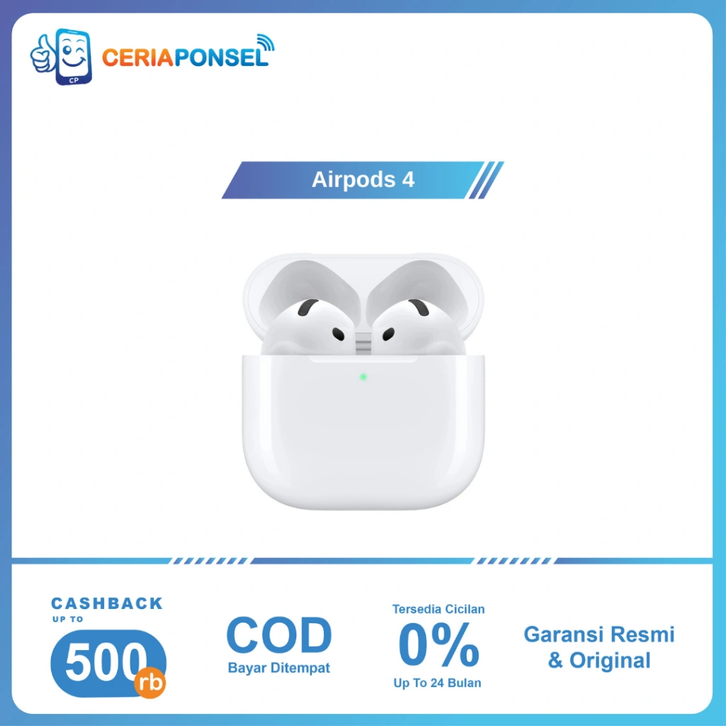 AirPods 4 with Active Noise Cancellation | Garansi Resmi