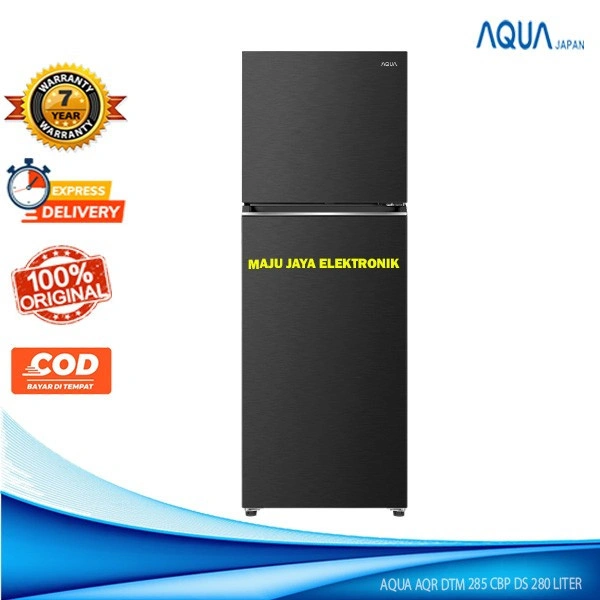Kulkas 2 Pintu AQUA Sanyo DTM 285 CBP DS 280 Liter No Frost Ice Twist 49 Watt