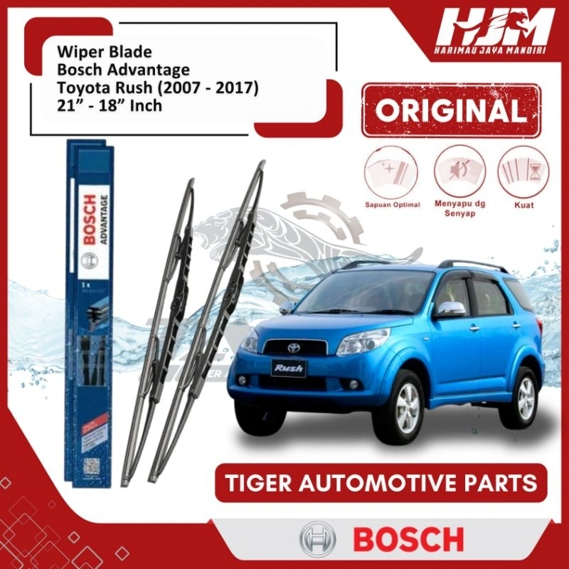WIPER BLADE MOBIL RUSH TERIOS BOSCH ADVANTAGE 21" - 18" ORIGINAL