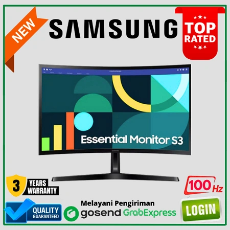 Monitor SAMSUNG LED 24" CURVED S24D366 / LS24D366 / FULL HD 100Hz