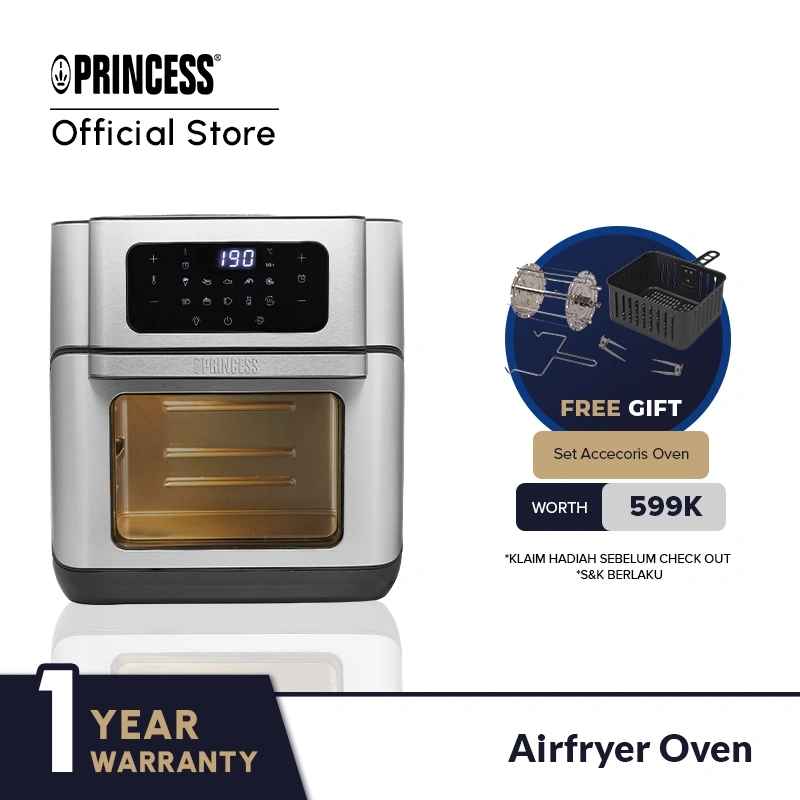 [FREE ACC AIRFRYER OVEN] Princess Air Fryer/ Airfryer Oven 10L/ Pemanggang & Penggoreng Listrik