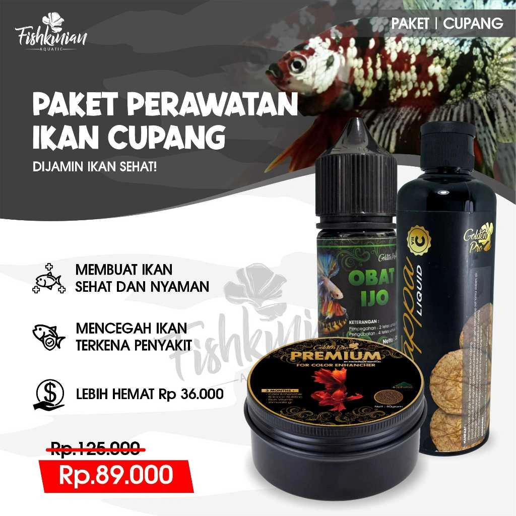 Fishkinian | Paket Perawatan Cupang - Betta Kemasan Normal