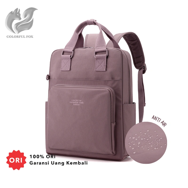 COLORFUL FOX 1231 Tas Ransel Wanita Backpack Remaja Tas Anti Air Muat Laptop 14 Inci