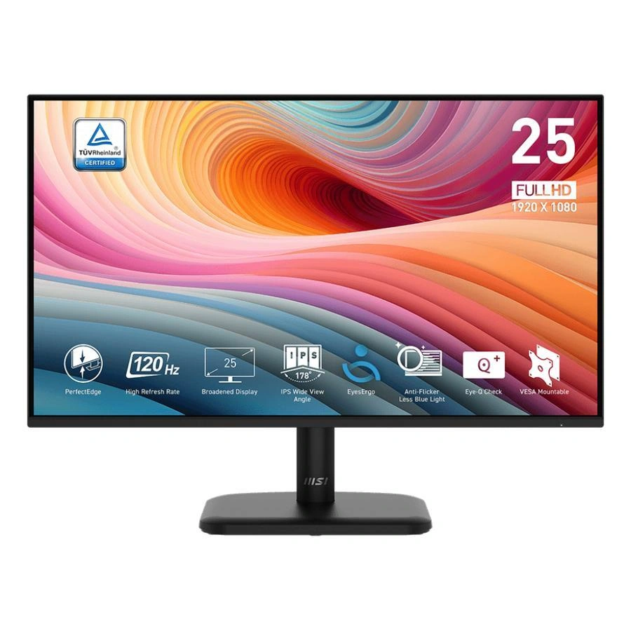 Monitor MSI PRO MP251L E2 24.5 FHD IPS 120Hz 1ms (MPRT) / 4ms (GTG) Black