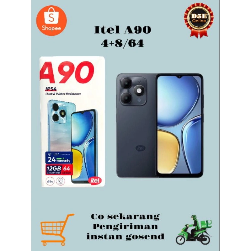 Smartphone Itel A90 [4+8/64] Baru/ORI no repack