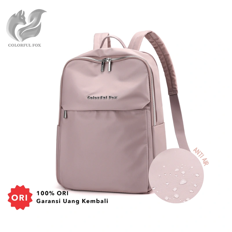 COLORFUL FOX 2347 Tas Ransel Wanita Backpack Anti Air Muat Laptop 14 Inci