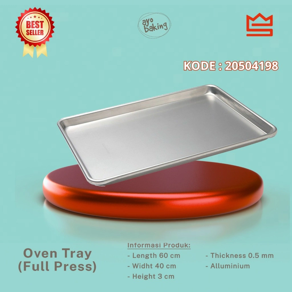 SURYA Oven tray | Loyang Oven Alluminium 40x60x3cm dan 40x60x5cm | Nampan Pemanggang