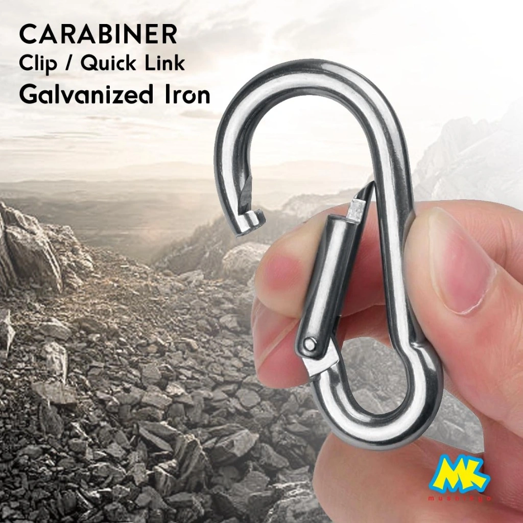 Pear Shape Karabiner / Galvanized Iron Steel Carabiner