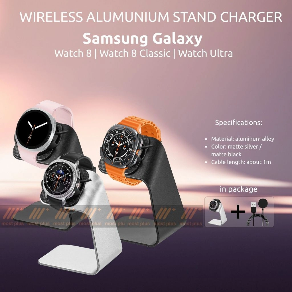 SAMSUNG GALAXY WATCH 8 WIRELESS MAGNETIC STAND CHARGER / WATCH 8 CLASSIC / WATCH ULTRA - WIRELESS STAND CHARGER SAMSUNG GALAXY WATCH8 / WATCH8 CLASSIC / WATCH8 ULTRA