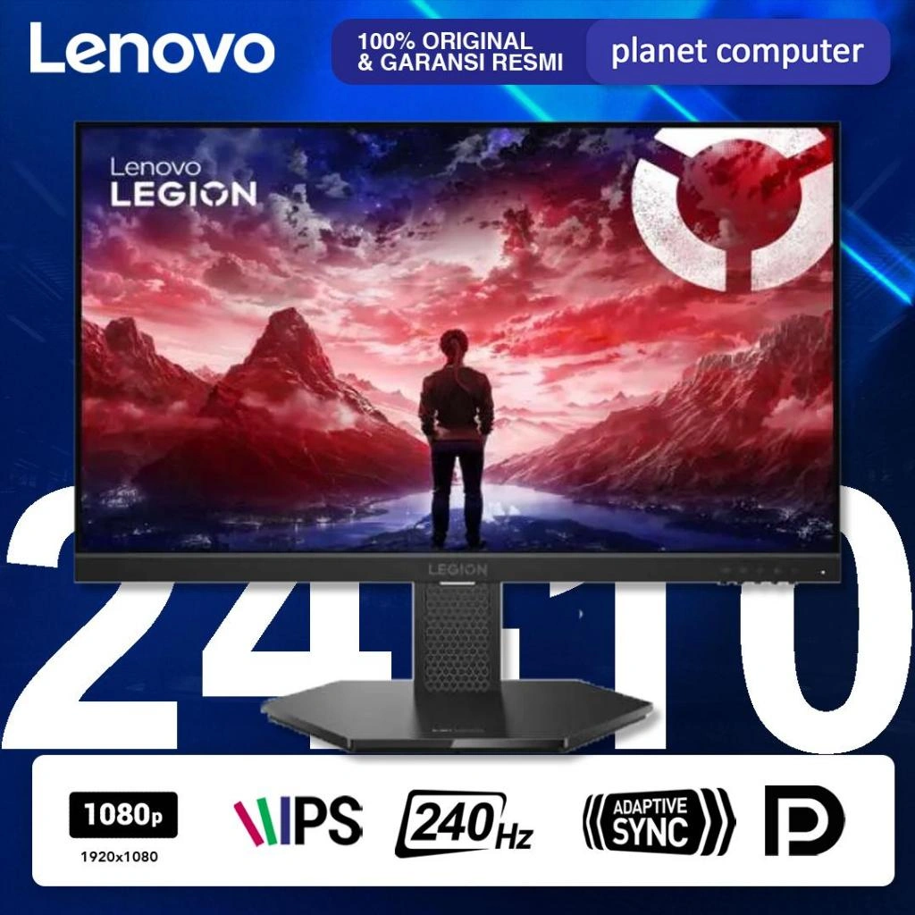 Lenovo Legion 24-10 Monitor LED 24" IPS 1080p FHD 240Hz HDMI 2.1x2 DP 1.4x1 0.5ms