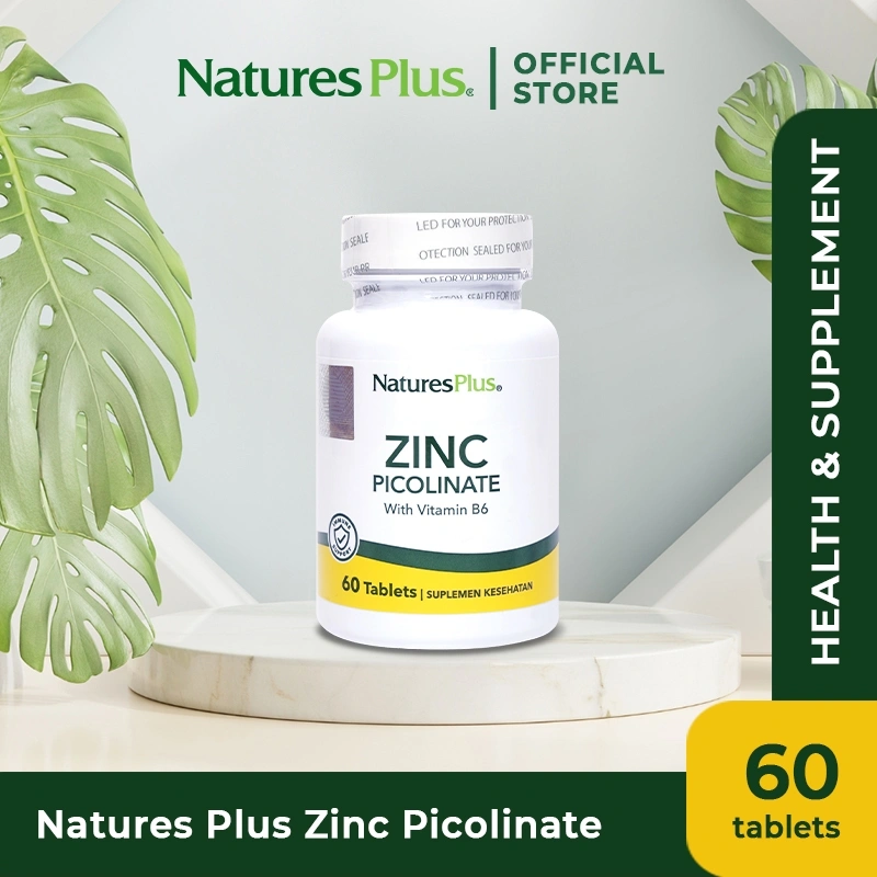 Natures Plus Zinc Picolinate - 60 Tablets