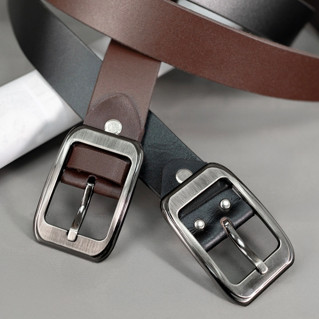 Kenes Leather Sabuk Pria Kulit Asli Ikat Pinggang Casual & Formal BELT - Free Gravir Nama