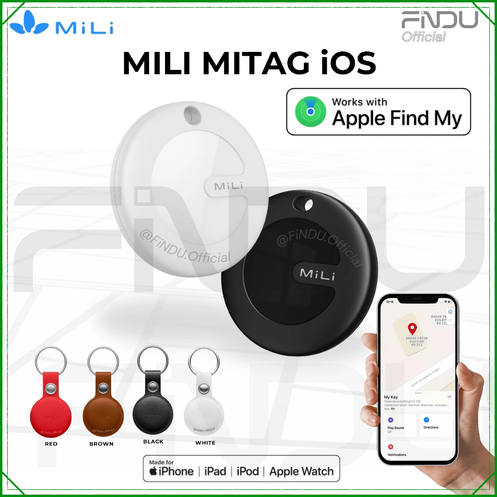 AirTag - MiLi MiTag Key Finder Smart Locator Apple MFi Certified / Item Finder iOS tanpa sim card / Tag Bluetooth GPS Tracker