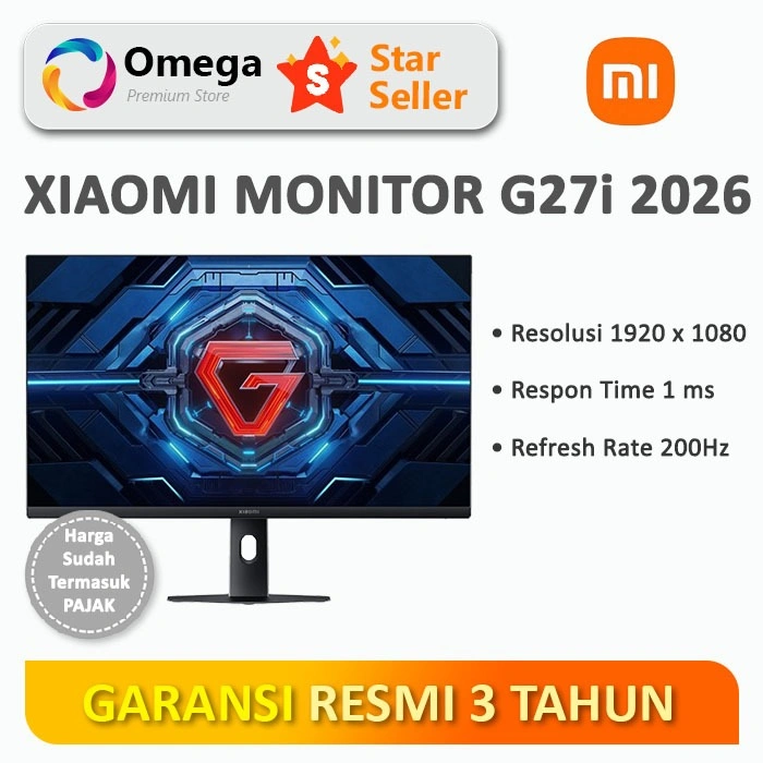 Monitor Xiaomi G27i & G27i 2026 27" IPS 1080p FHD 165Hz 200Hz 1ms