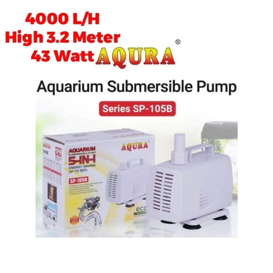 GINGA GA 105B Mesin Pompa Celup Filter Aquarium Aquascape Air Terjun Kolam Ikan Gelembung Udara Oksigen GA105B 105 B
