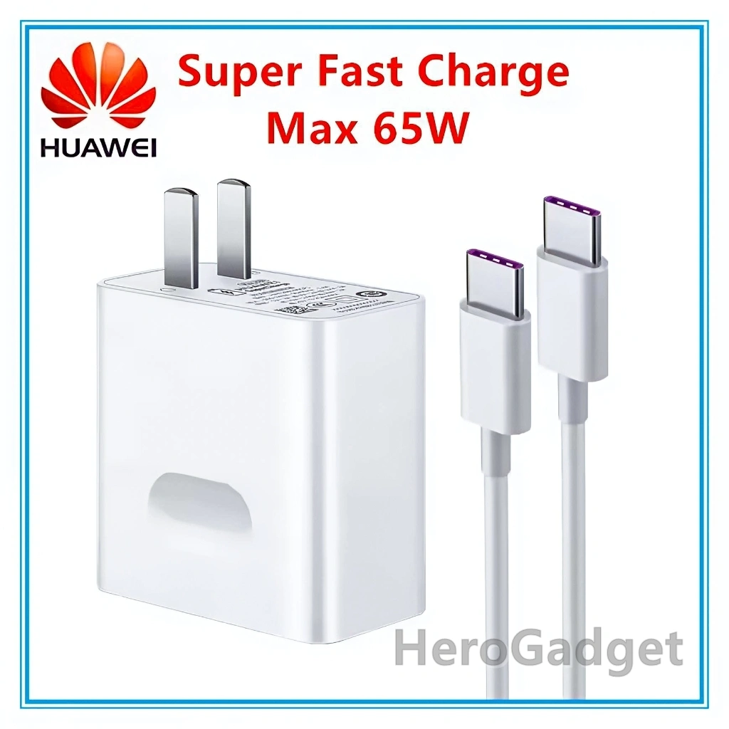 Charger Laptop Huawei MateBook 65W / 90W Type C D14 D15 D16 Original