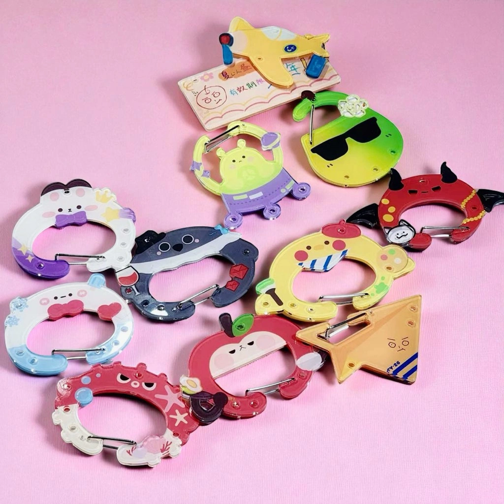 ( 2 pcs ) Carabiner Akrilik Love And Deep Space Caleb Sylus Rafayel Zayne Xavier