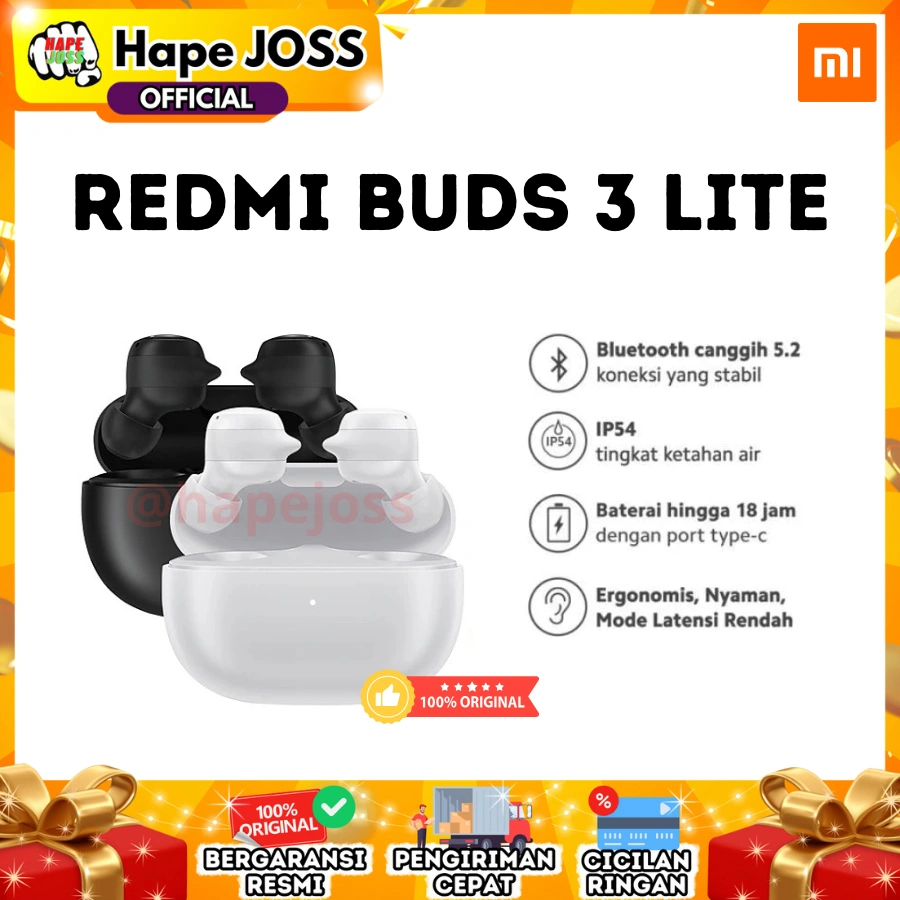 Xiaomi Redmi Buds 3 Lite Wireless Earphones In-Ear Garansi Resmi original
