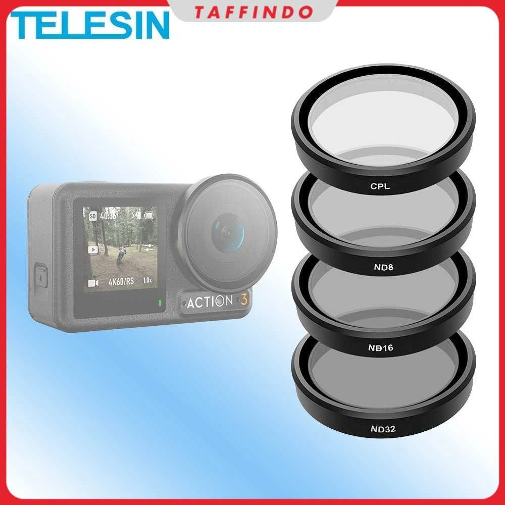 TELESIN Filter Lensa CPL ND8/16/32 Set for DJI ACTION 3 - OA-FLT-005