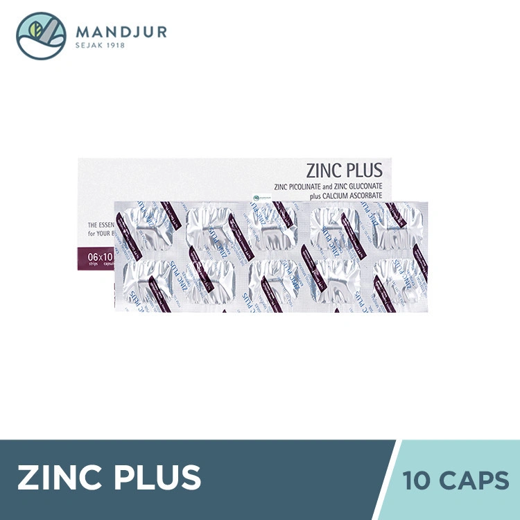 Zinc Plus Strip 10 Kapsul - Suplemen Kesehatan