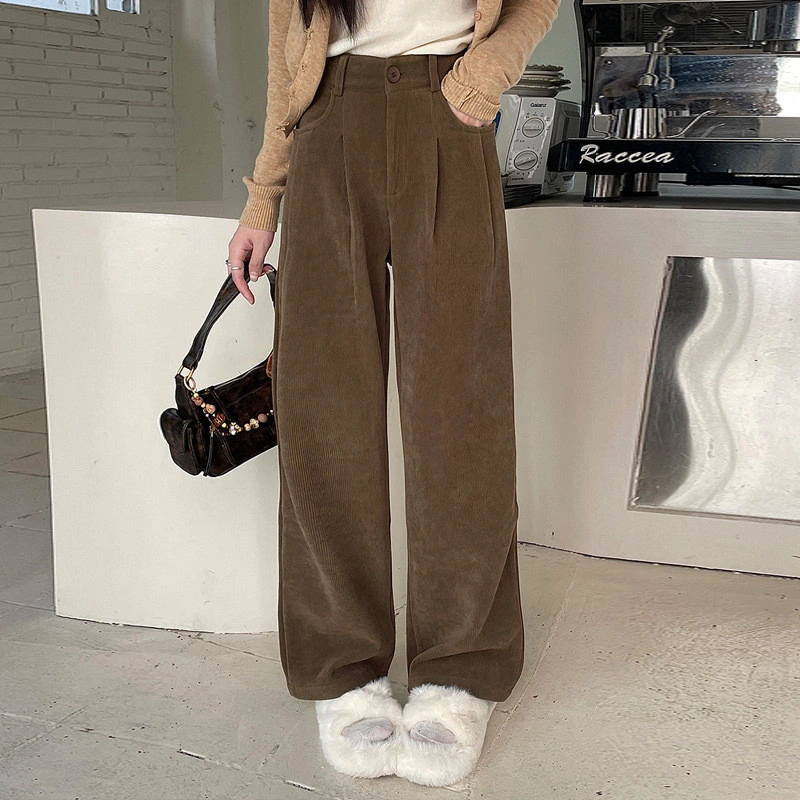 GDTIMA Kulot Pants Wanita Celana Highwaist Kasual Korean Stlye Celana Polos Pants