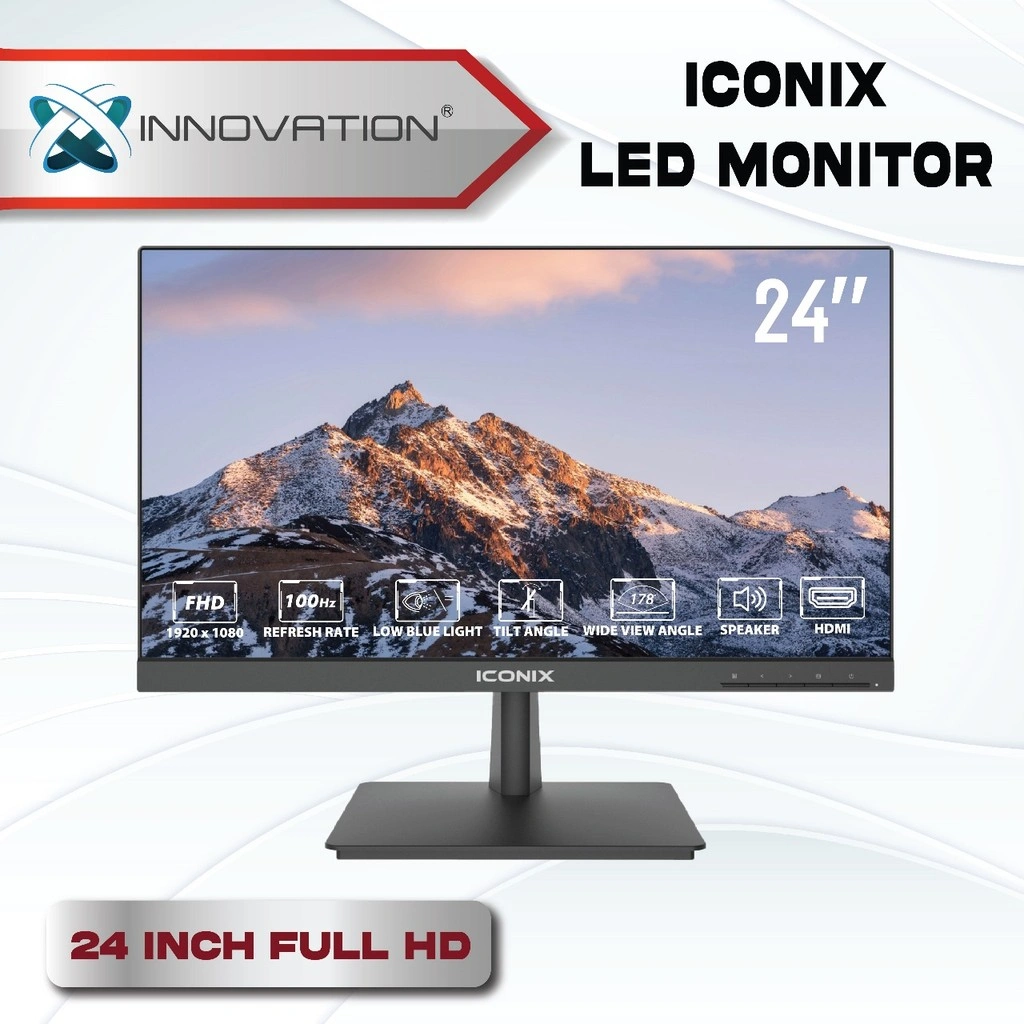 ICONIX Monitor LCD 19 / 22 / 24 Inch Cocok untuk Kantor & Gaming