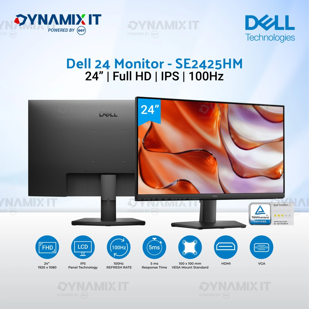 Monitor Dell SE2425HM 24" IPS FHD | 1 HDMI port (HDCP 1.4) | 5ms GTG (Fast)