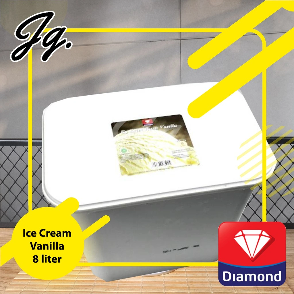 Ice Cream Es Krim Diamond 8 Liter vanilla / vanila