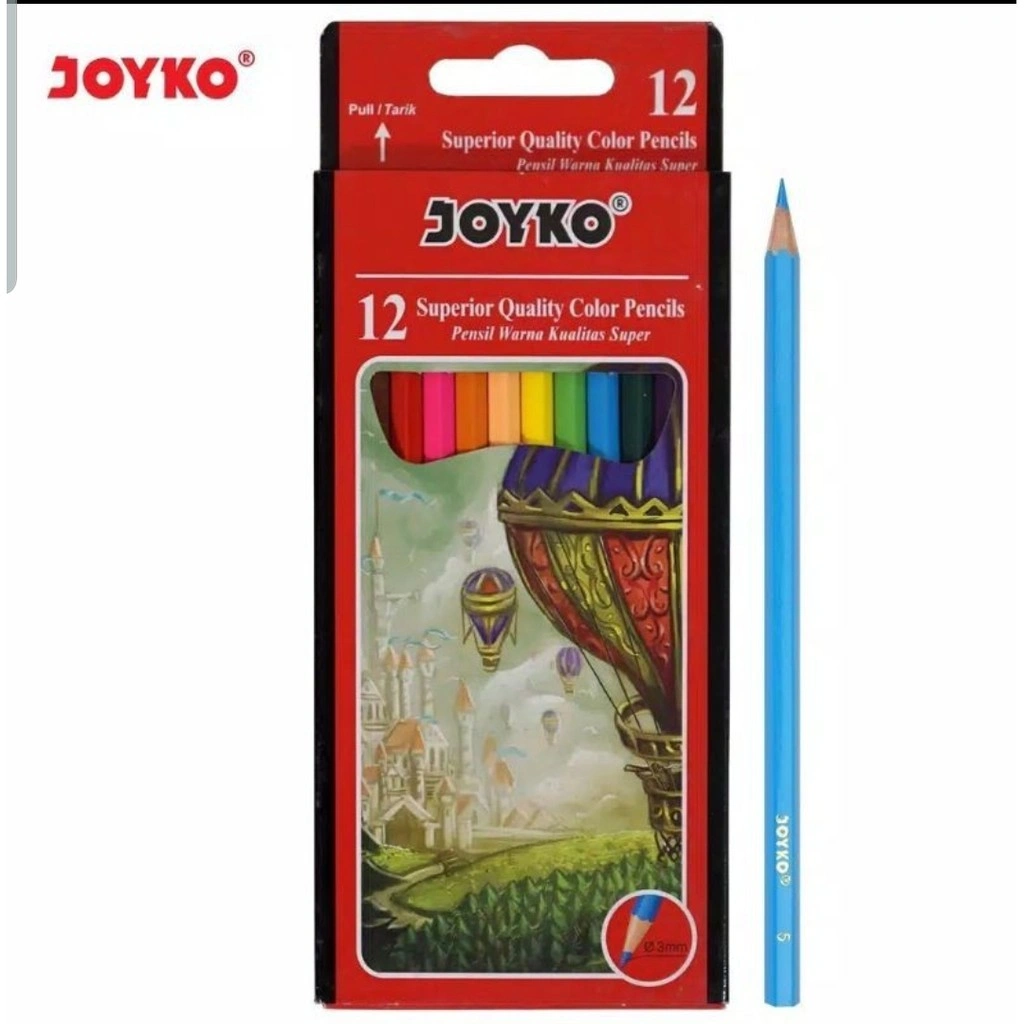 [D] Pensil Warna Joyko 12w Panjang