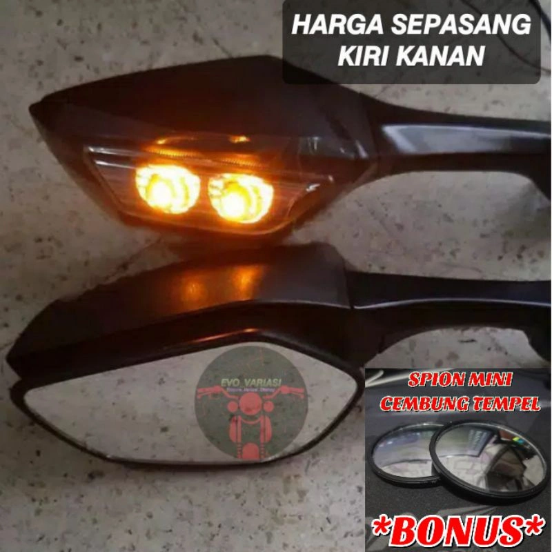 SPION SEN NINJA zx10 ZX 10 R ZX10R KACA SPION MOGE  ZX 10R R25 R15 CBR250RR ZX636 R6 N250FI