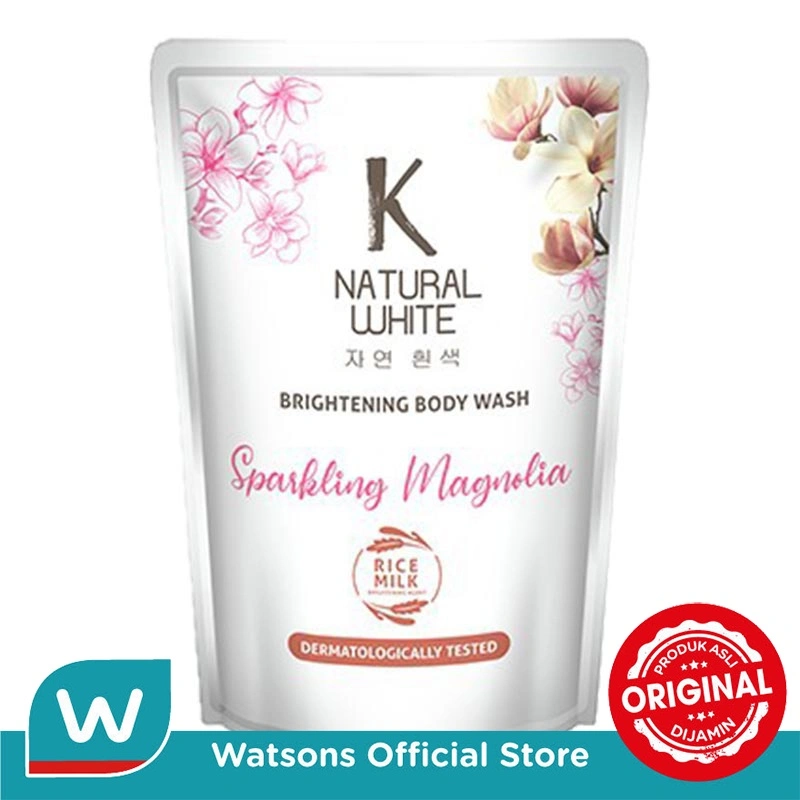 K Natural Body Wash Sparkling Magnolia Pouch 400ml
