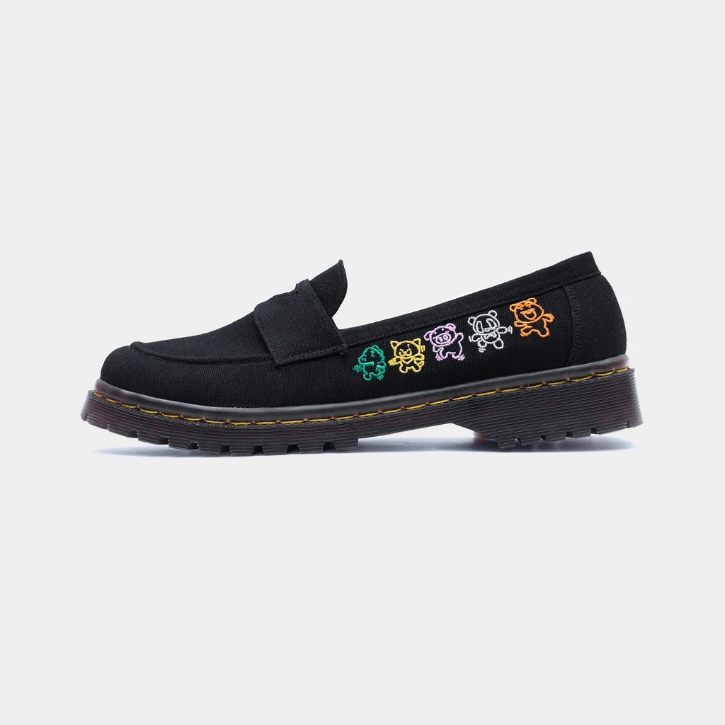 CRSL Loco Loafers | Black I Oxford I Sepatu Pantofel Slip On Formal I Casual I Unisex Pria Wanita