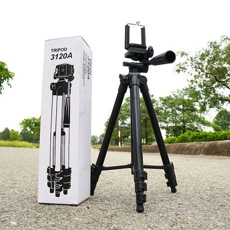 Tripod 3120A Weifeng 1m Camera + Handphone with Holder U Black Edition